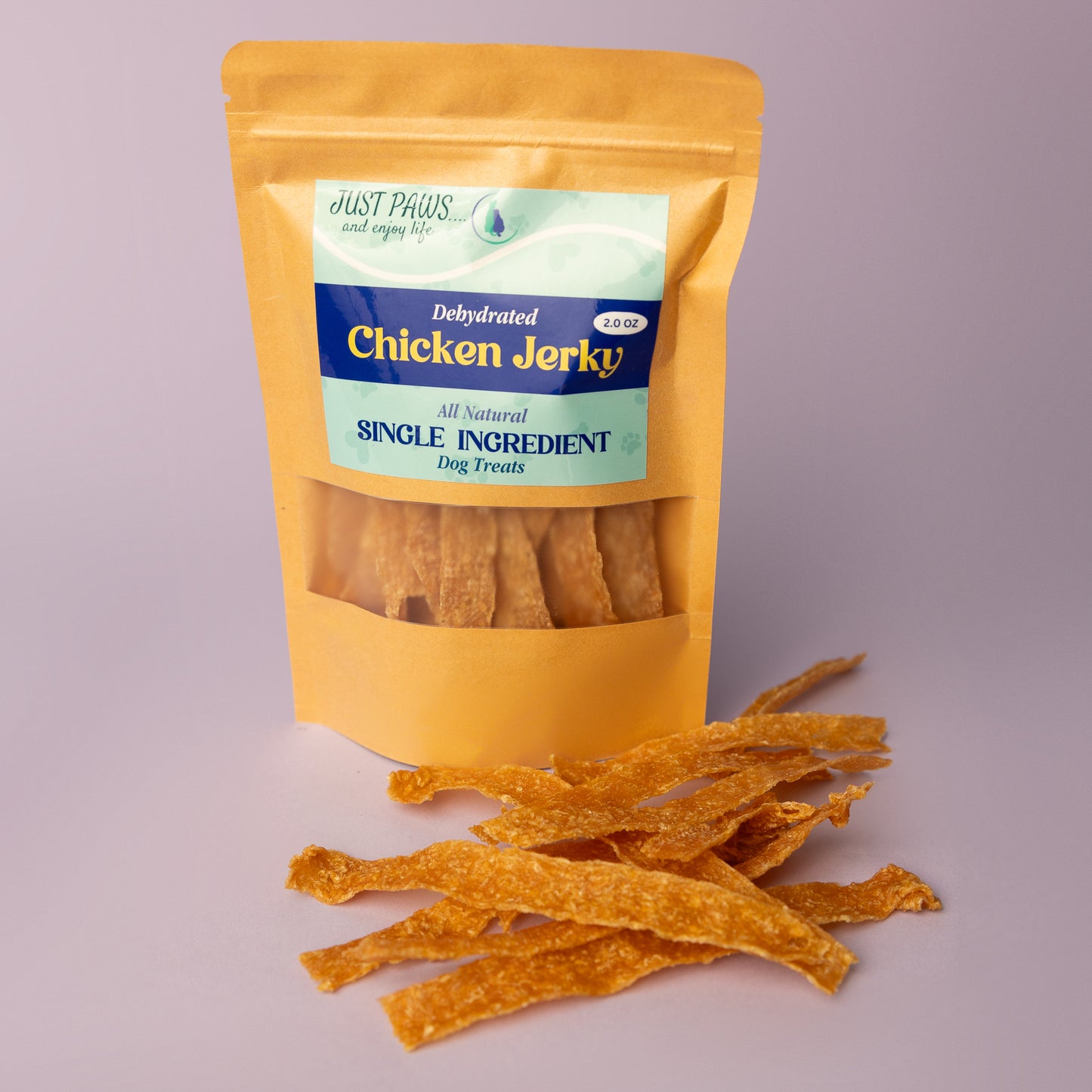 locally made chicken jerky strips, single ingredient dog treat