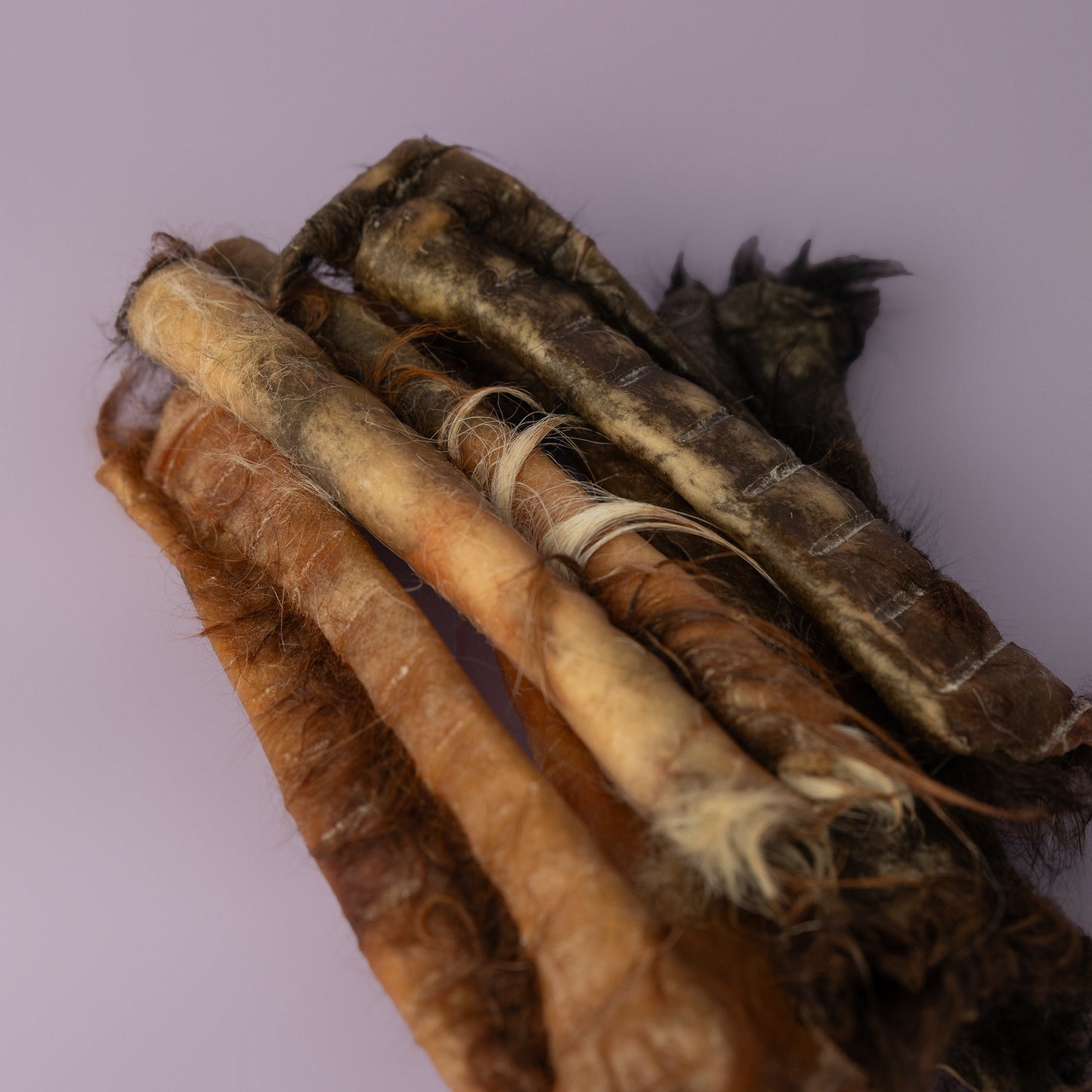 dog chew with hair, dog roll with hair, ugly dog chew, hairy beef roll for dogs, puppy chew with hair, natural deworming dog chew, teething puppy chew with hair