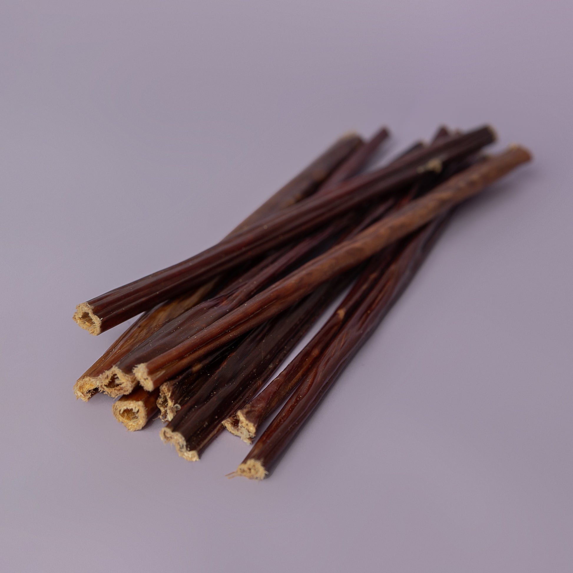 gullet stick chew for puppies and senior dogs, palatable chew for picky dog, quick treat for adult dog, single source dog chew on purple background